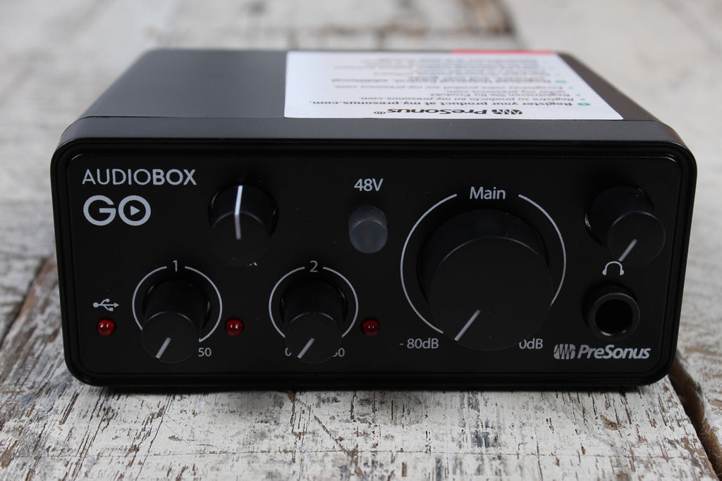 PreSonus AudioBox Go USB-C Audio Interface for Home and Mobile Recording