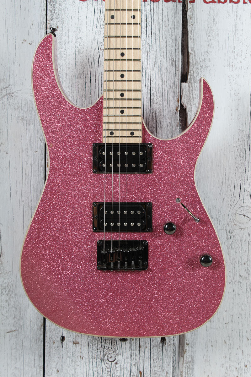 Ibanez Standard RG421MSP Solid Body Electric Guitar Pink Sparkle with Gig Bag