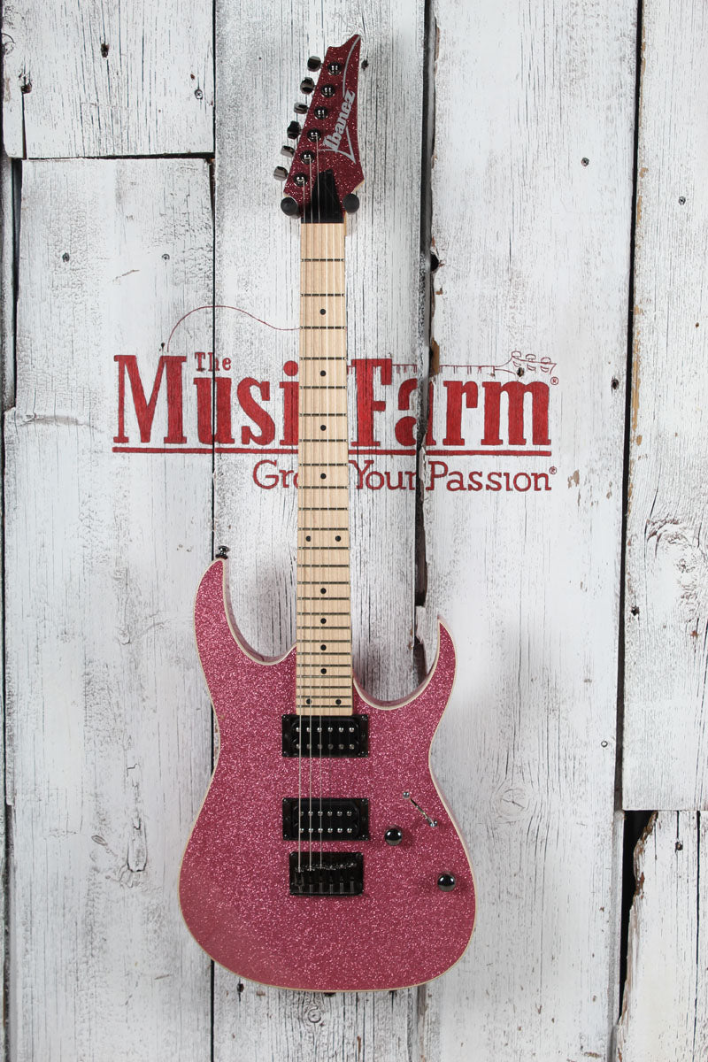 Ibanez Standard RG421MSP Solid Body Electric Guitar Pink Sparkle with Gig Bag