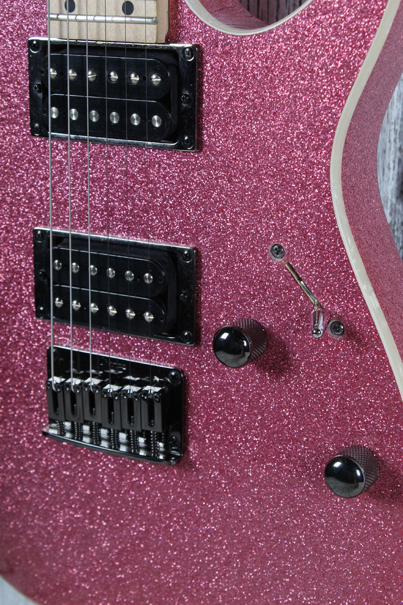 Ibanez Standard RG421MSP Solid Body Electric Guitar Pink Sparkle with Gig Bag