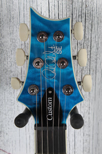 PRS SE Custom 24-08 Quilt Electric Guitar Lake Blue Finish with Gig Bag