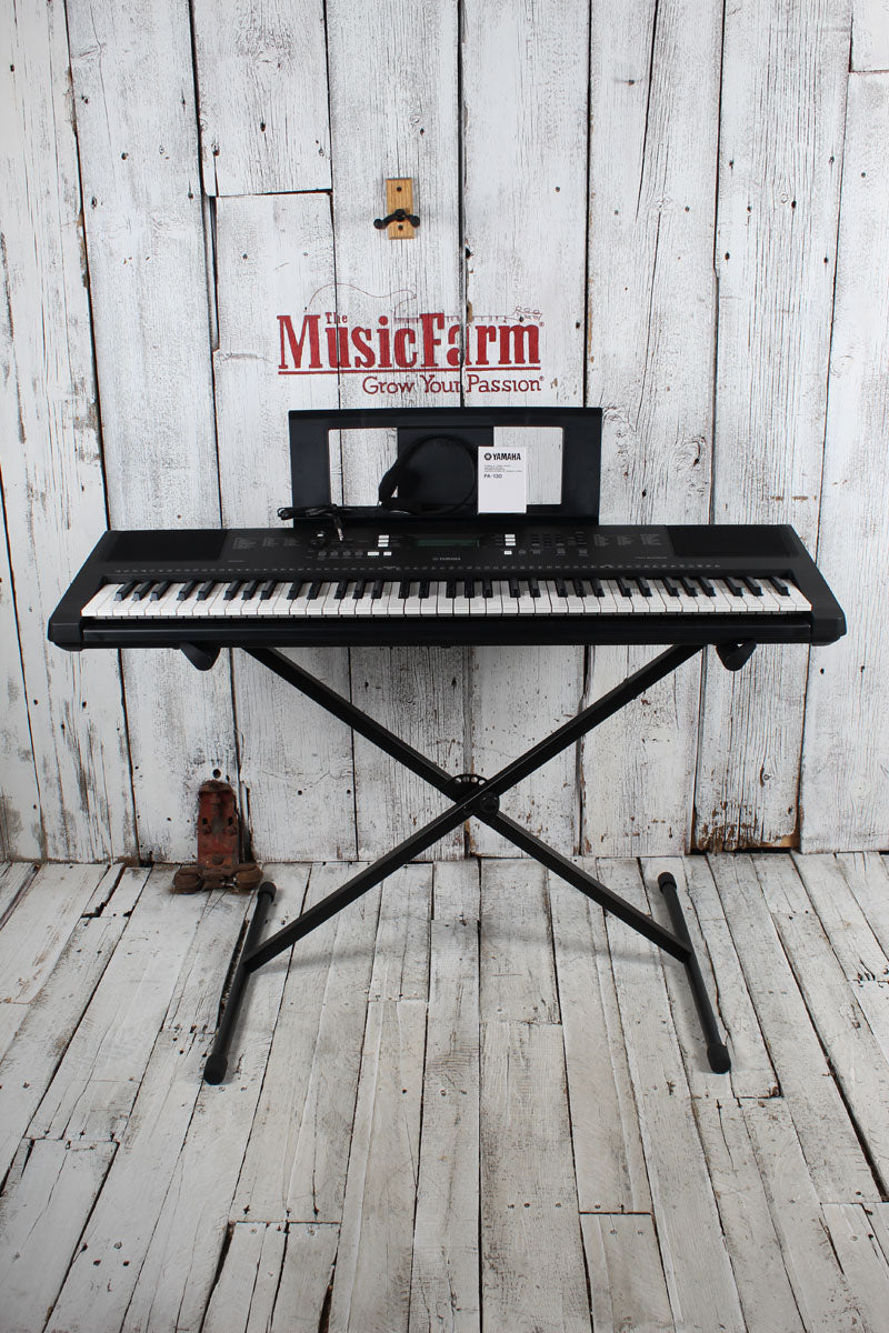 Yamaha PSR-EW310 Keyboard 76 Key Touch Sensitive Keyboard with Stand Power Supply & Headphones