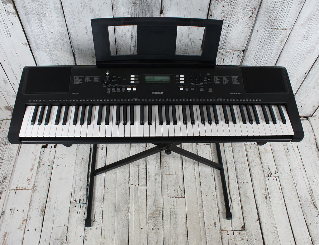 Yamaha PSR-EW310 Keyboard 76 Key Touch Sensitive Keyboard with Stand Power Supply & Headphones