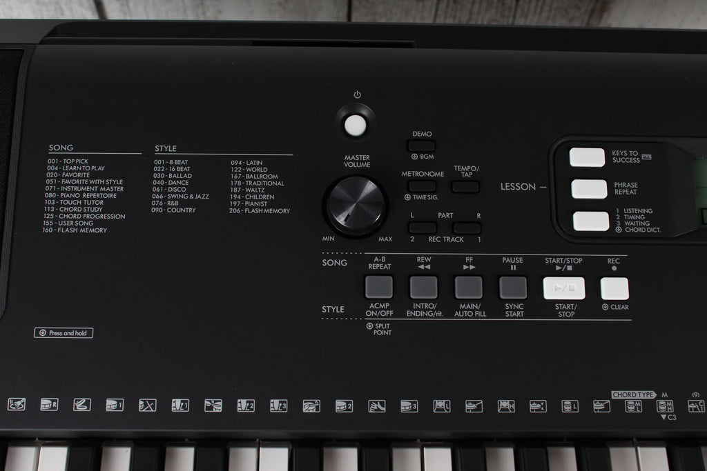 Yamaha PSR-EW310 Keyboard 76 Key Touch Sensitive Keyboard with Stand Power Supply & Headphones
