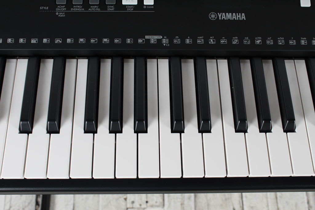 Yamaha PSR-EW310 Keyboard 76 Key Touch Sensitive Keyboard with Stand Power Supply & Headphones