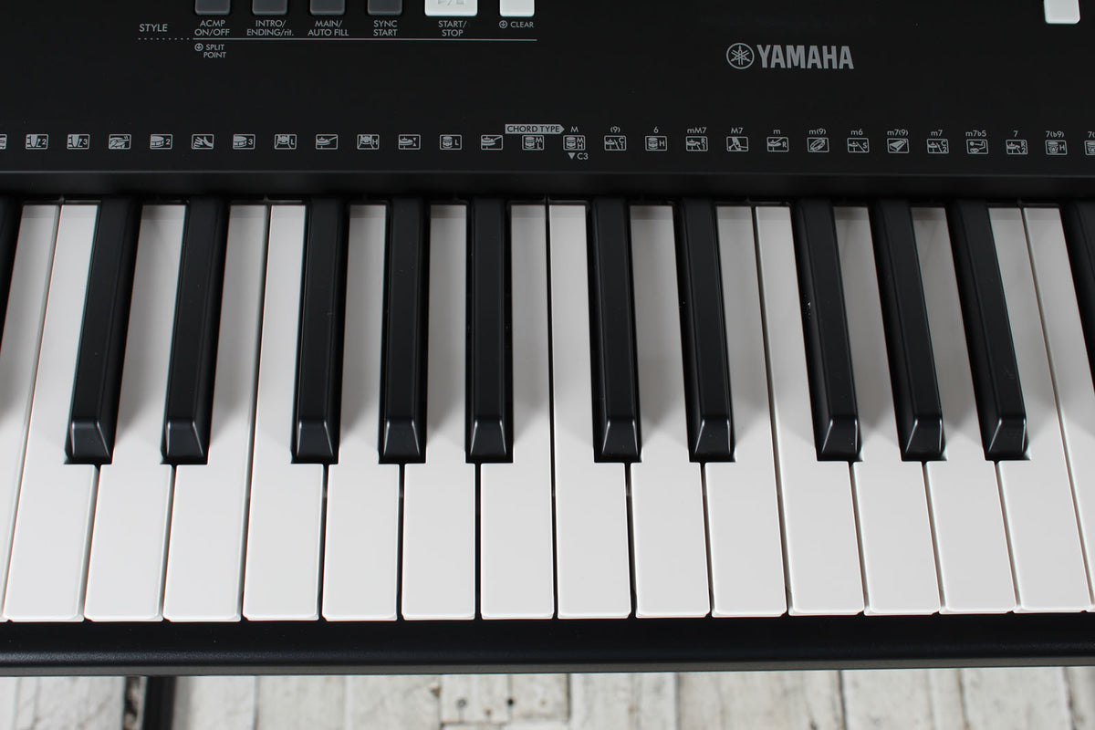 Yamaha PSR-EW310 Keyboard 76 Key Touch Sensitive Keyboard with Stand Power Supply & Headphones