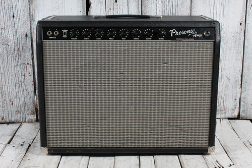 Fender Prosonic Electric Guitar Amplifier 60 Watt 2x12 Amp w Footswitch & Cover