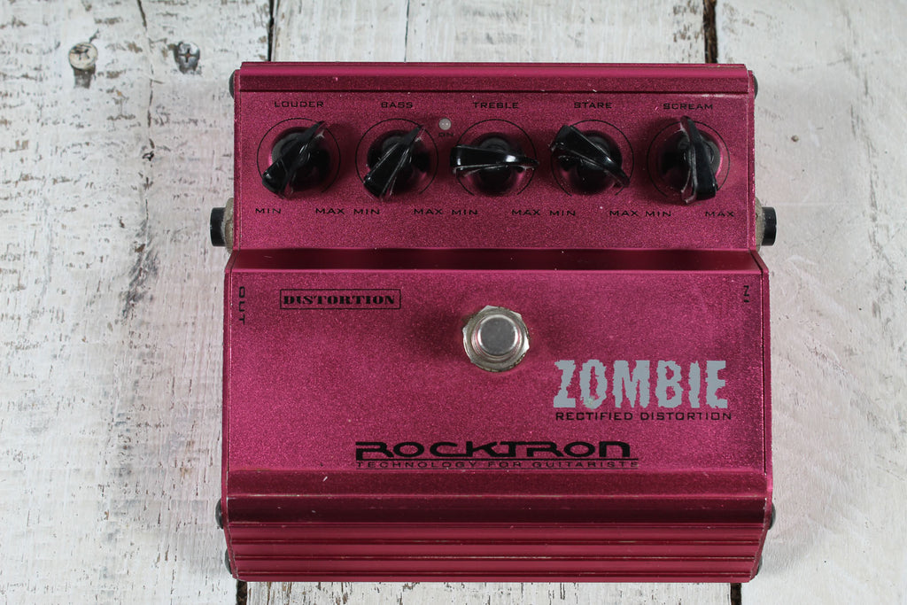 Rocktron Zombie Rectified Distortion Pedal Electric Guitar Distortion Effects Pedal
