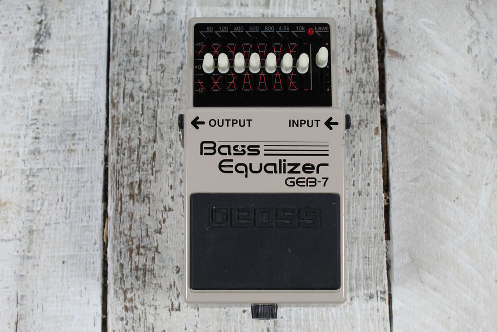 Boss GEB-7 Bass EQ Pedal Electric Bass Guitar Effects Pedal