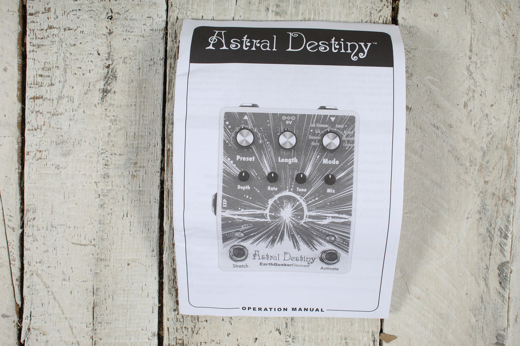 EarthQuaker Astral Destiny Reverb Pedal Electric Guitar Reverb Effects Pedal