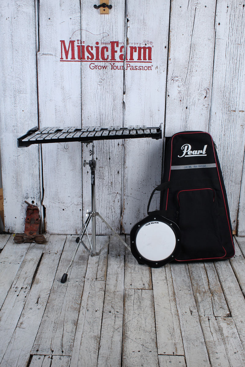 Pearl Bell Kit Student Bell Kit Xylophone Bell Kit with Practice Pad and Gig Bag