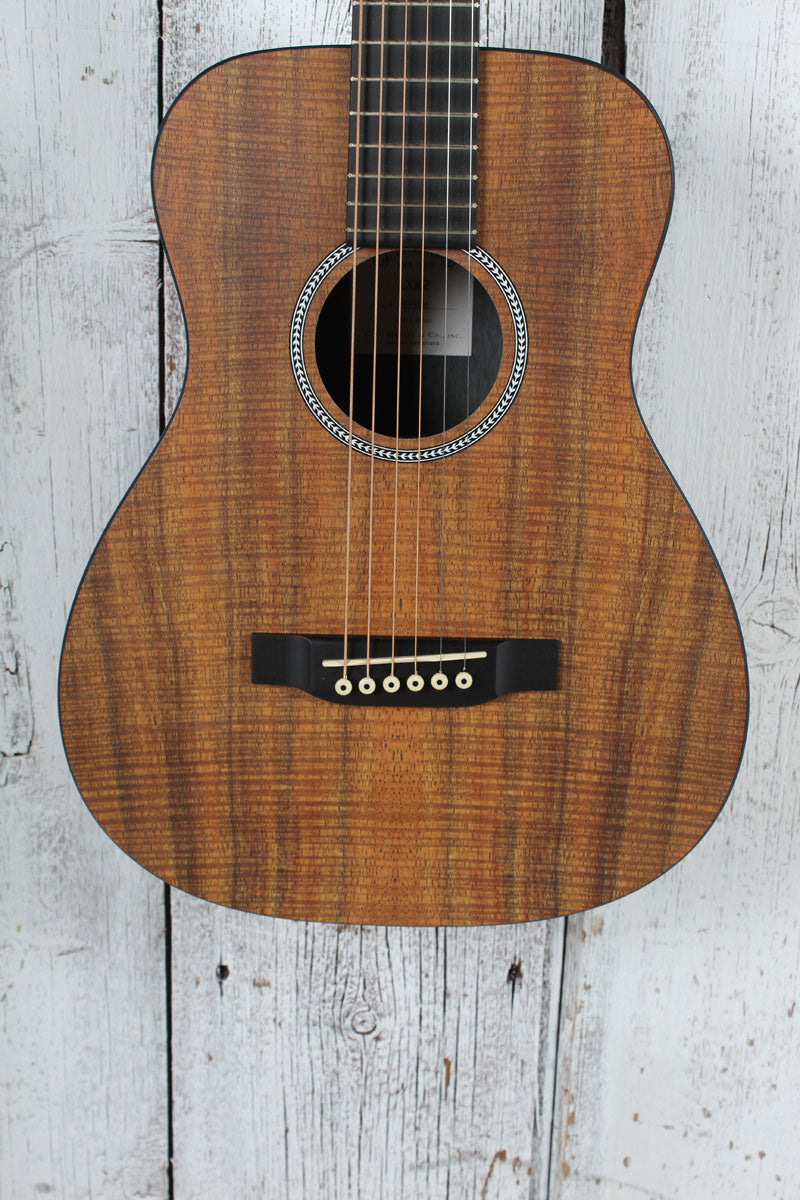 Martin LXK2 Koa Pattern Little Martin Acoustic Guitar Travel Guitar with Gig Bag
