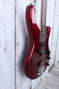 Yamaha TRBX174 RM Double Cutaway 4 String Electric Bass Guitar Red Metallic