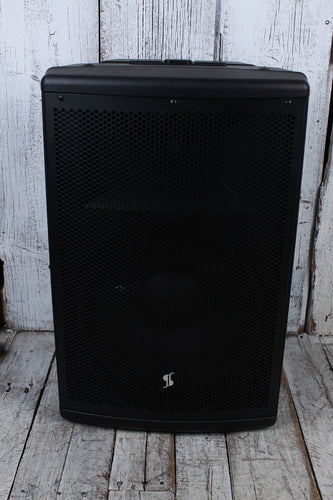 Stagg AS12B Active Speaker 12 Inch 2 Way Powered Speaker with 2 UHF Microphones and Bluetooth