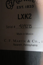 Martin LXK2 Koa Pattern Little Martin Acoustic Guitar Travel Guitar with Gig Bag
