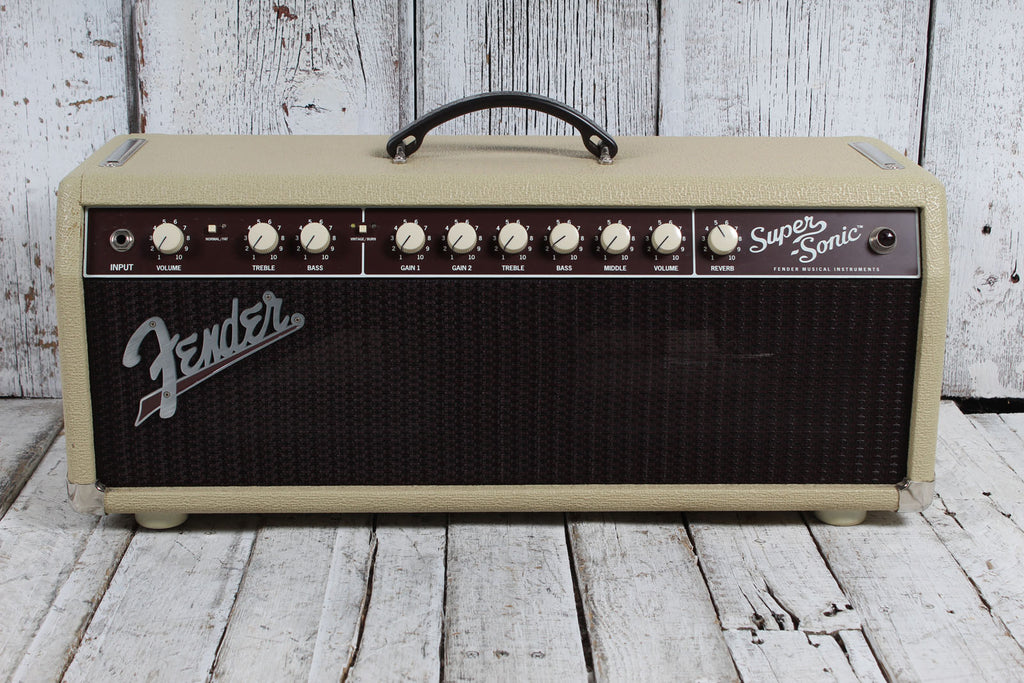 Fender 2016 Super-Sonic 22 Electric Guitar Amplifier Head w Cover & Footswitch