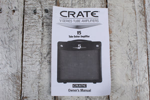 Crate V5 Electric Guitar Combo Amplifier with Manual and Amp Cover
