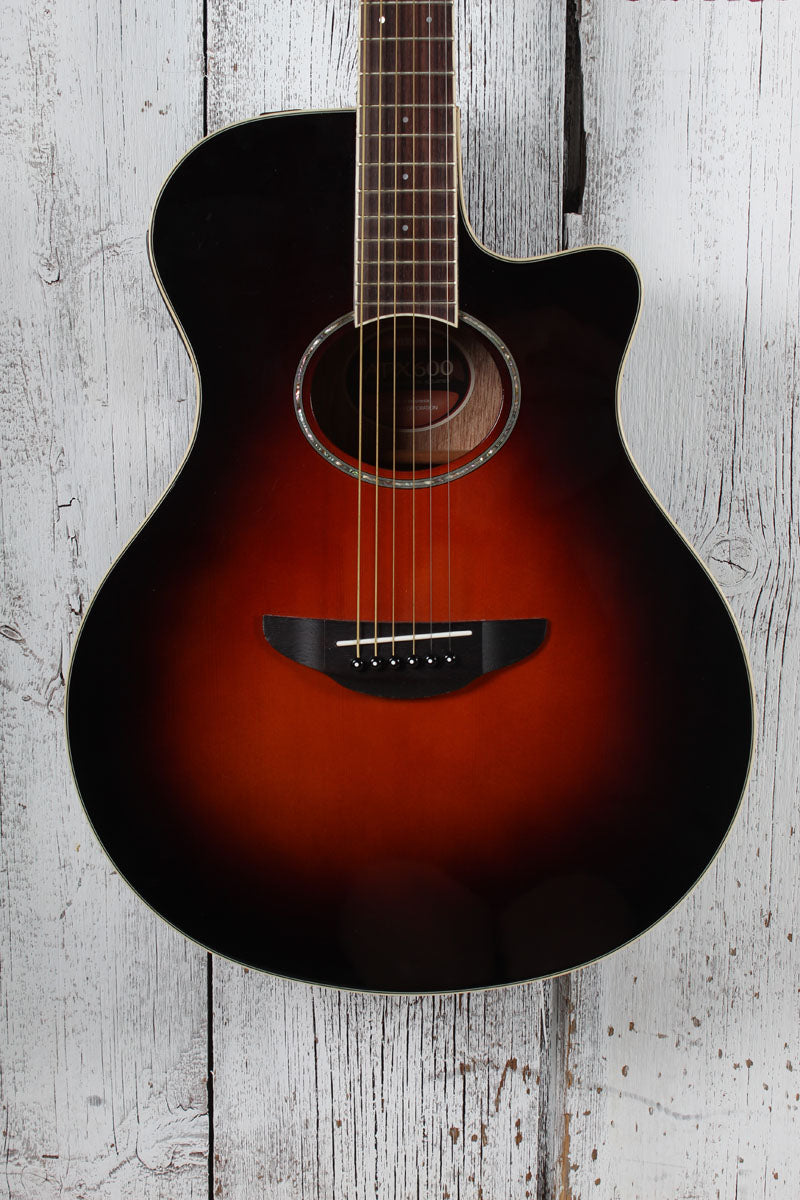 Yamaha APX600 Thinline Cutaway Acoustic Electric Guitar Old Violin Sunburst