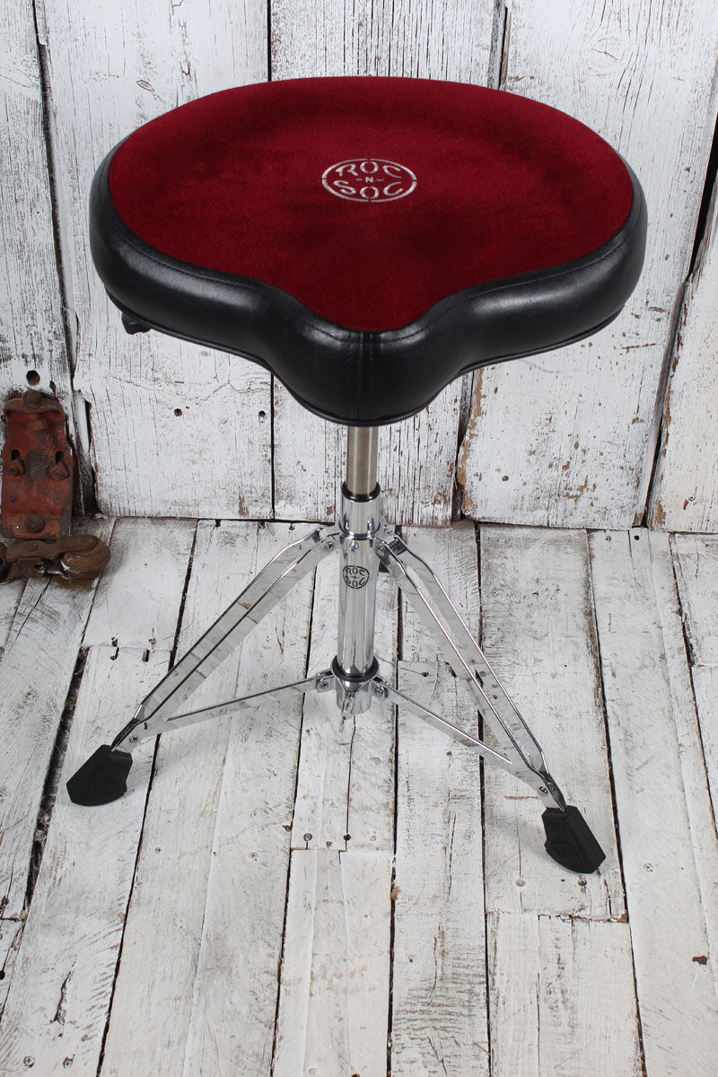 Roc N Soc Nitro Drum Throne with Hugger Seat Drum Throne Red