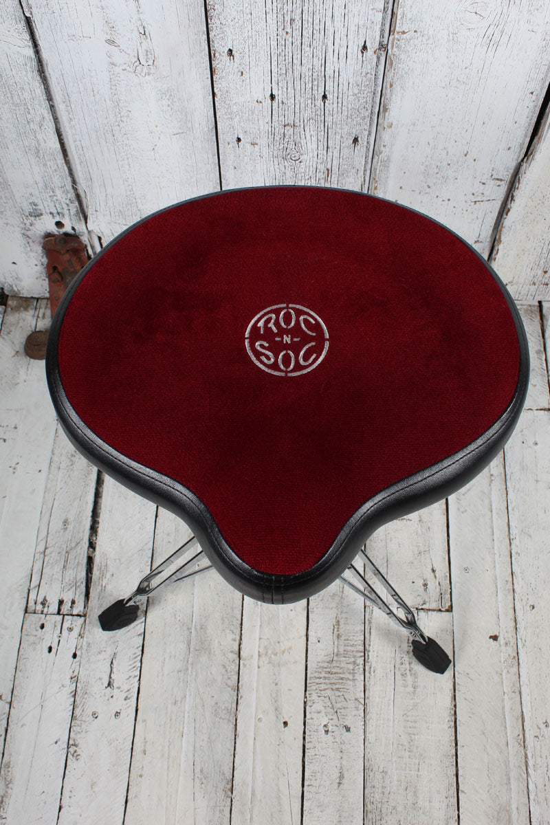 Roc N Soc Nitro Drum Throne with Hugger Seat Drum Throne Red