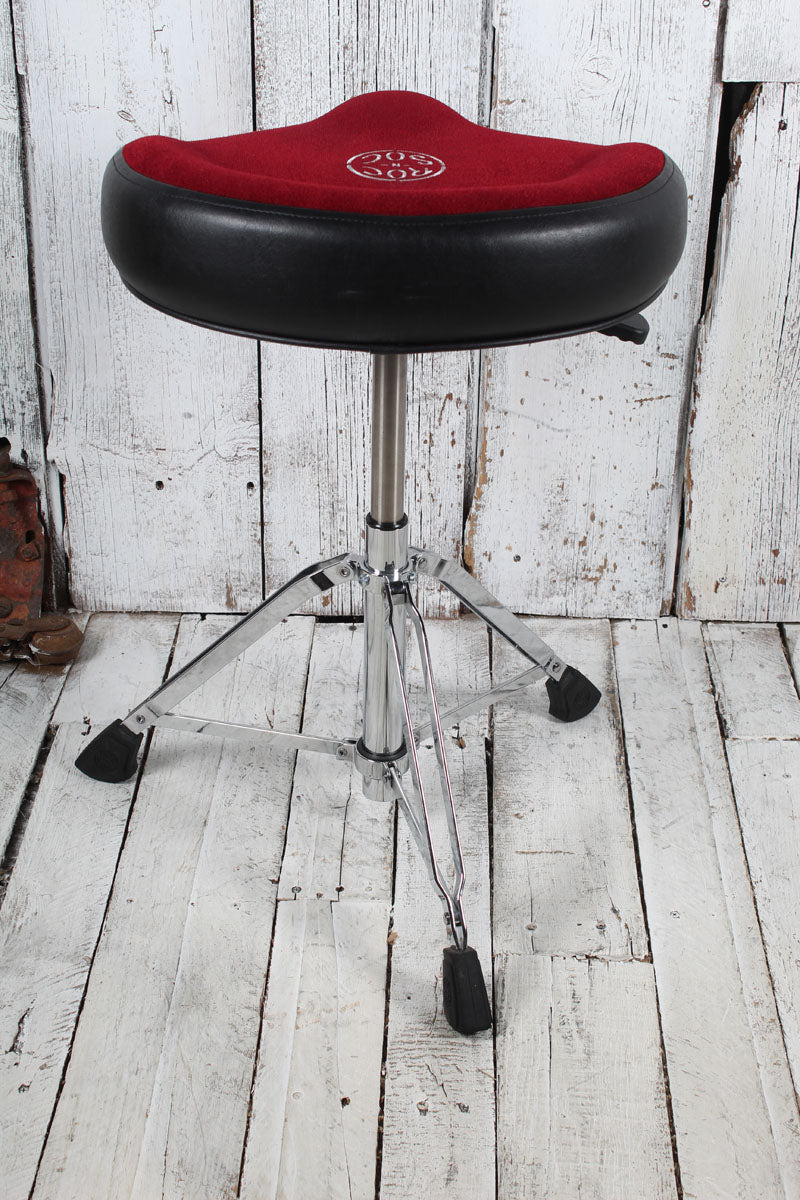 Roc N Soc Nitro Drum Throne with Hugger Seat Drum Throne Red