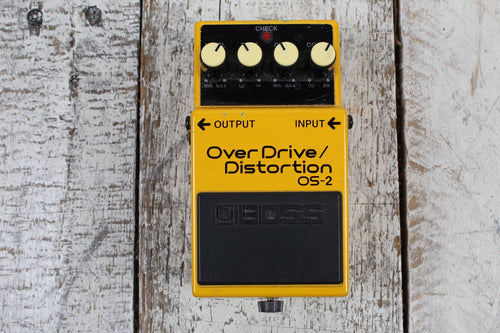 Boss OS-2 Overdrive Distortion Effects Pedal Electric Guitar Effects Pedal