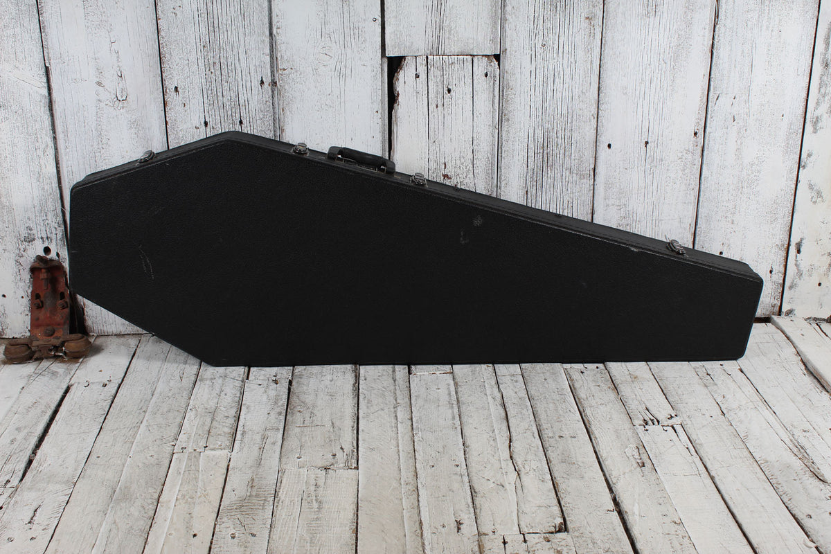 Coffin Original Coffin Shaped Electric Bass Guitar Case Red Velvet Interior