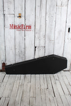 Coffin Original Coffin Shaped Electric Bass Guitar Case Red Velvet Interior