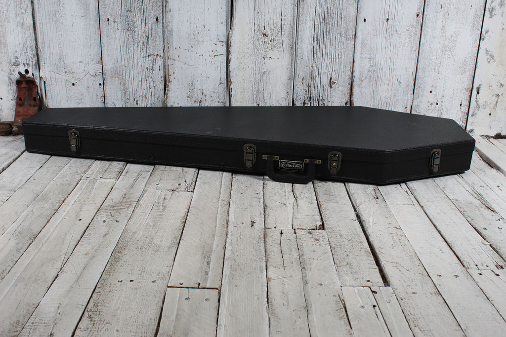 Coffin Original Coffin Shaped Electric Bass Guitar Case Red Velvet Interior