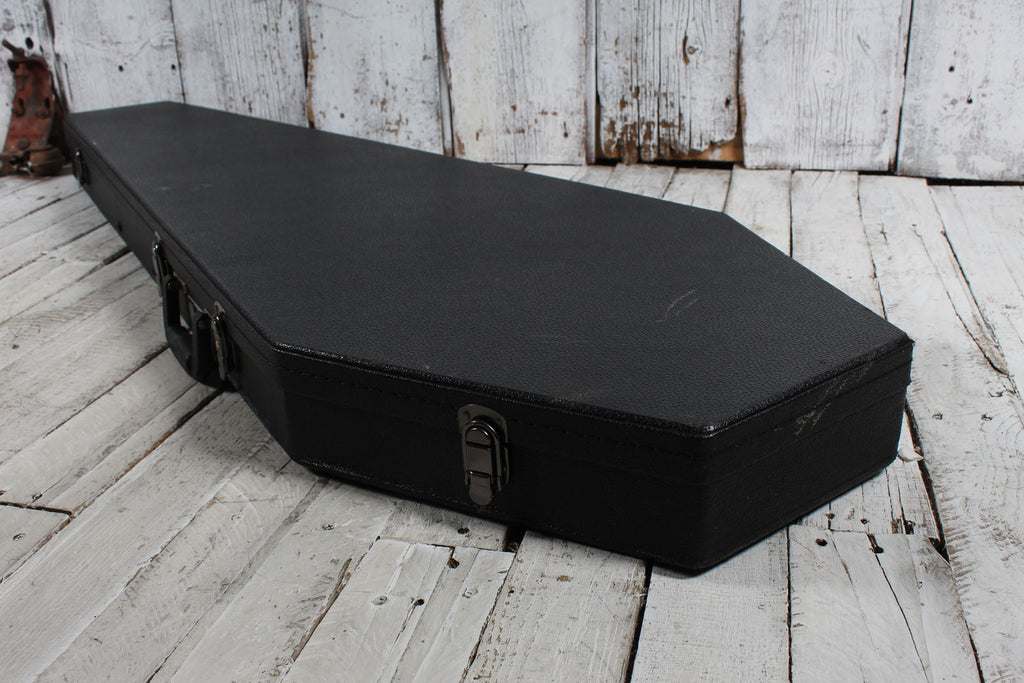 Coffin Original Coffin Shaped Electric Bass Guitar Case Red Velvet Interior
