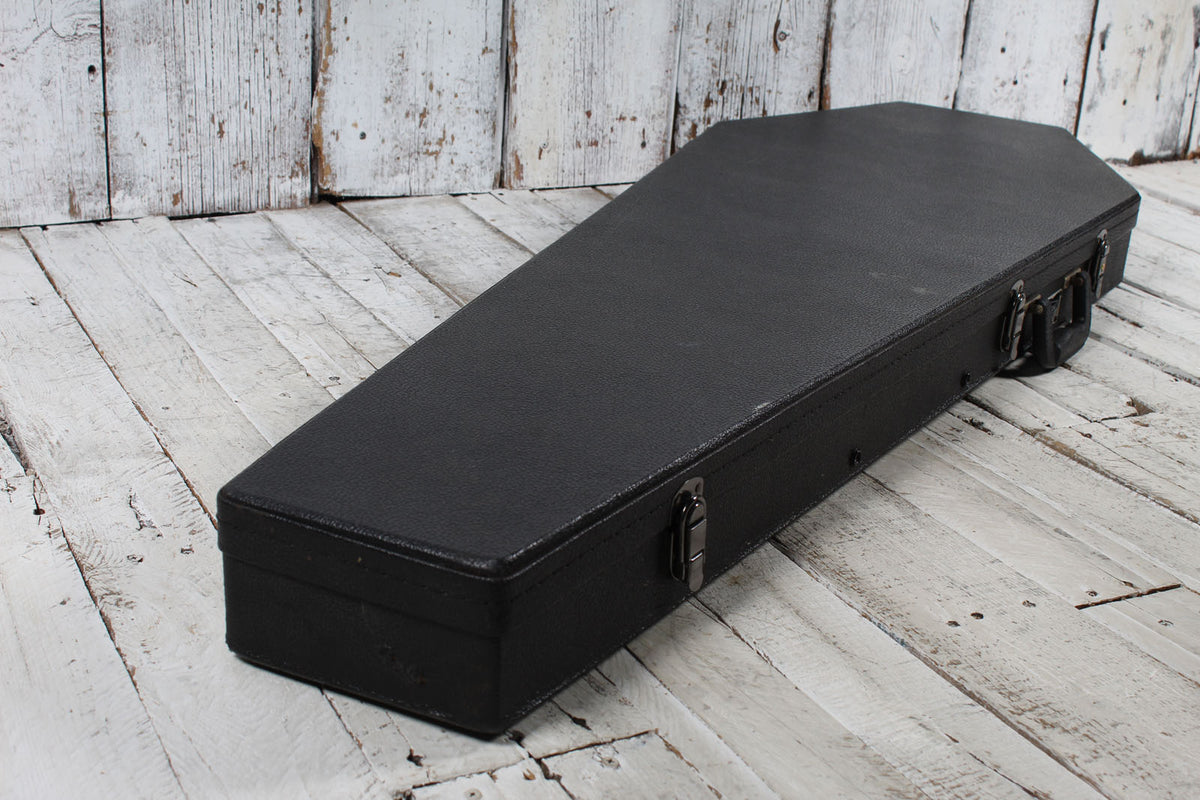 Coffin Original Coffin Shaped Electric Bass Guitar Case Red Velvet Interior