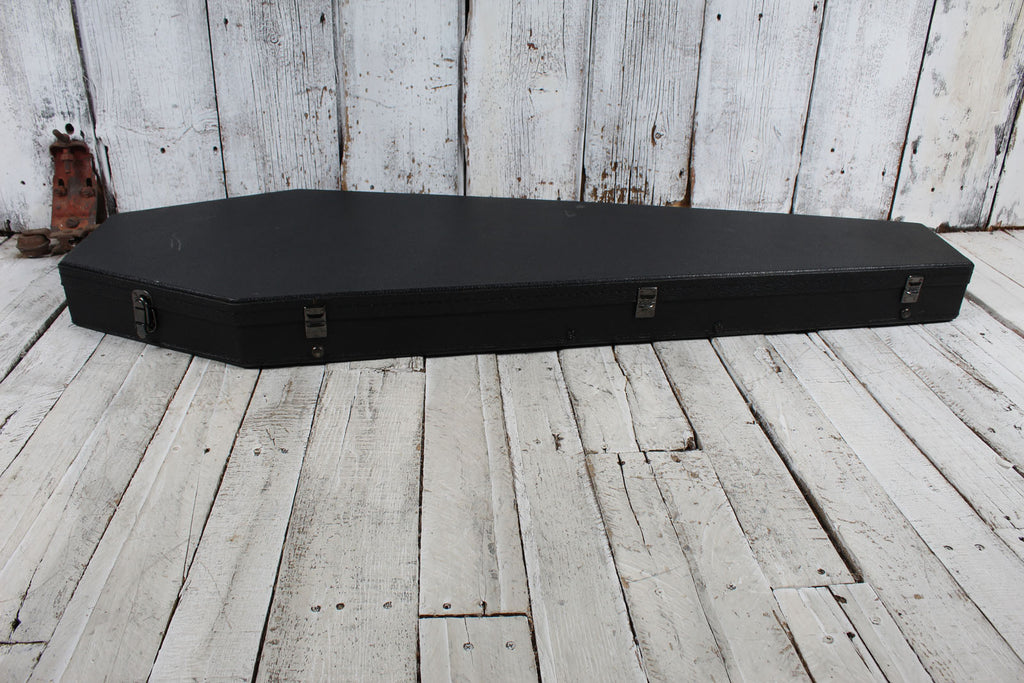 Coffin Original Coffin Shaped Electric Bass Guitar Case Red Velvet Interior