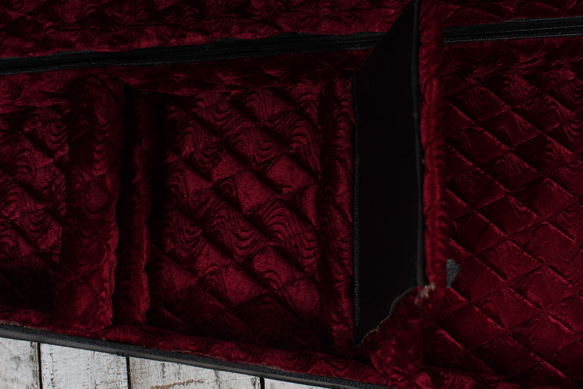 Coffin Original Coffin Shaped Electric Bass Guitar Case Red Velvet Interior
