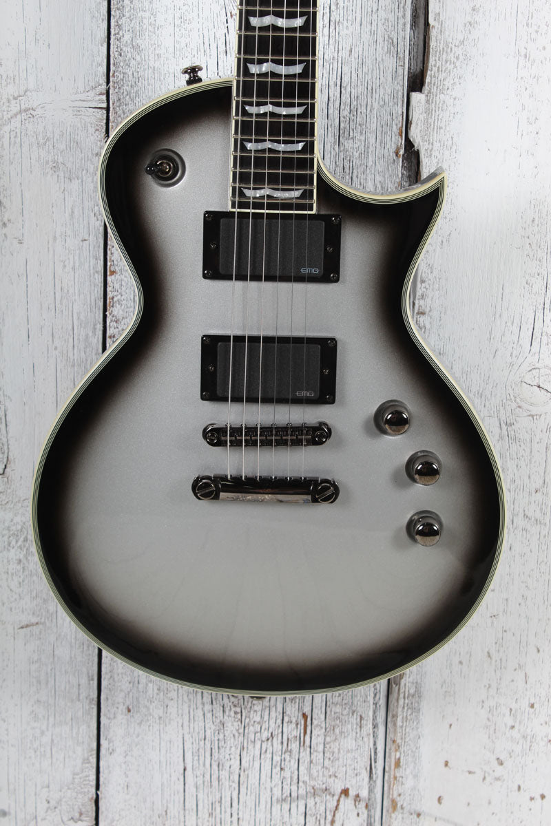 ESP LTD EC-1000 Deluxe Eclipse Electric Guitar Silverburst with Gig Bag