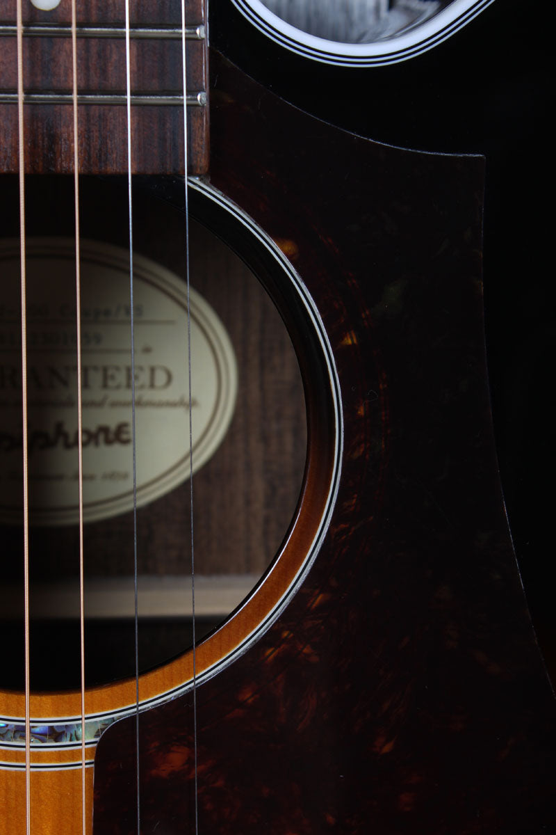 Epiphone 2018 EJ-200 Coupe Acoustic Electric Guitar Vintage Sunburst with Case