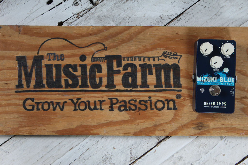 Greer Amplification Mizuki Blue Dual JFET Overdrive Electric Guitar Effect Pedal