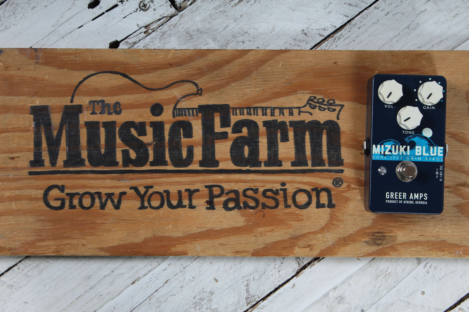 Greer Amplification Mizuki Blue Dual JFET Overdrive Electric Guitar Effect Pedal