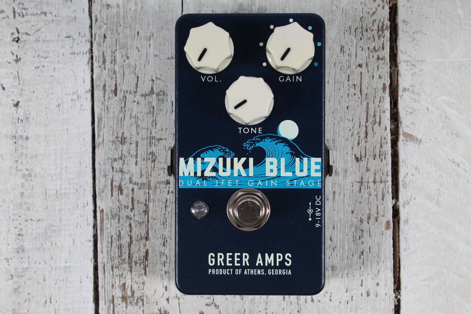 Greer Amplification Mizuki Blue Dual JFET Overdrive Electric Guitar Effect Pedal