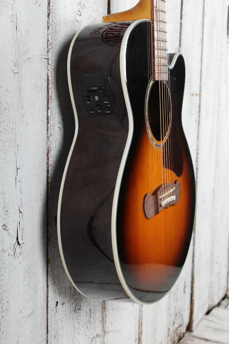 Epiphone 2018 EJ-200 Coupe Acoustic Electric Guitar Vintage Sunburst with Case