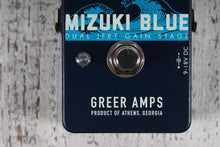 Load image into Gallery viewer, Greer Amplification Mizuki Blue Dual JFET Overdrive Electric Guitar Effect Pedal