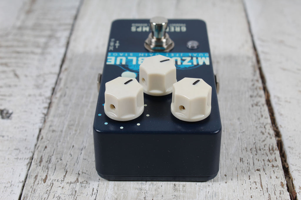 Greer Amplification Mizuki Blue Dual JFET Overdrive Electric Guitar Effect Pedal