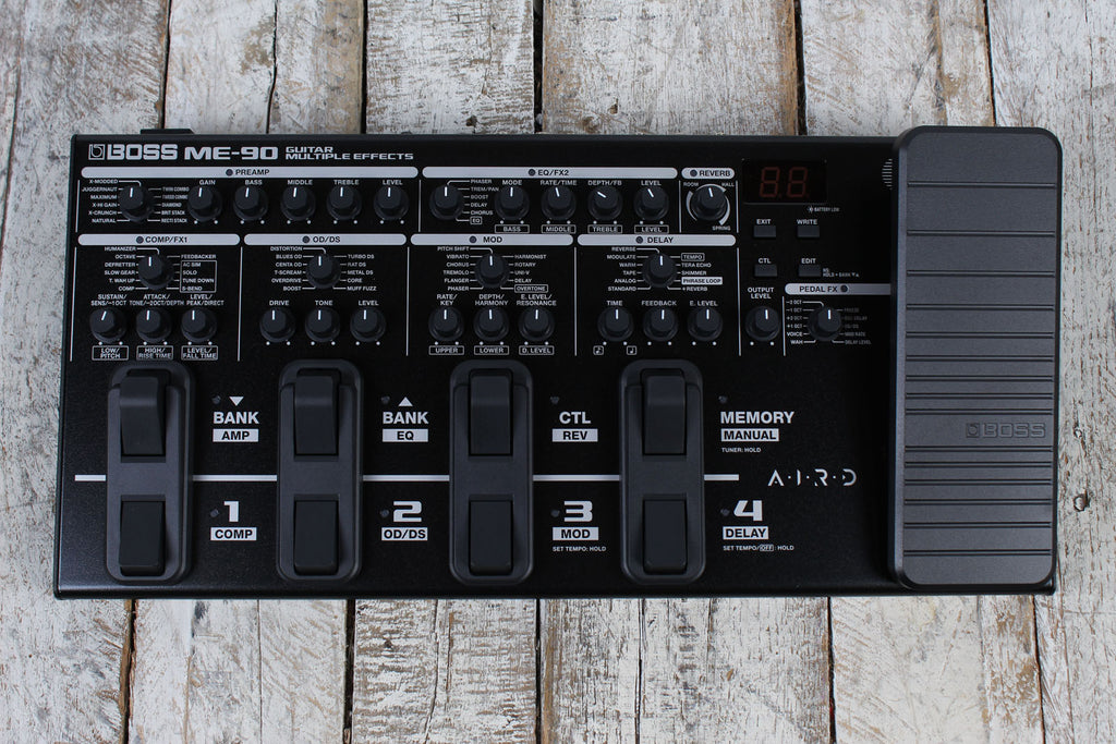 Boss ME-90 Multi Effects Electric Guitar Effects Pedal and Expression Pedal ME90