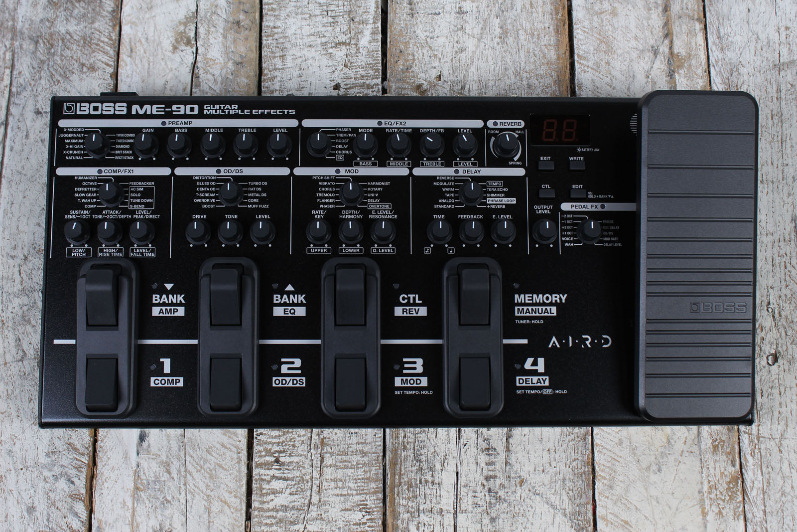 Boss ME-90 Multi Effects Electric Guitar Effects Pedal and Expression Pedal ME90