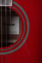 Ibanez AJ70M1E Jumbo Acoustic Electric Guitar Solid Spruce Top Wine Red Finish