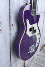 Load image into Gallery viewer, Orange Glenn Hughes Signature O Bass Electric Bass Guitar Purple with Gig Bag