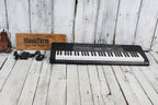 Casio CTK-2550 Keyboard 61 Key Portable Keyboard Black with Sustain Pedal and Power Supply