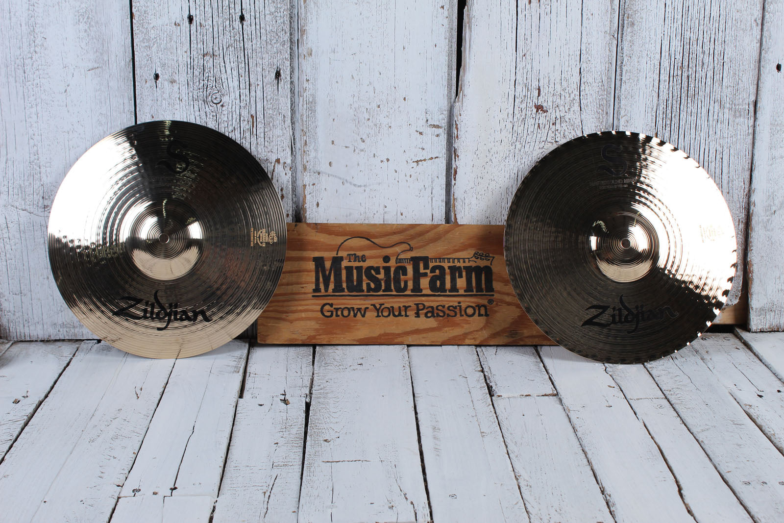 Zildjian S13MPR 13 Inch S Zildjian Mastersound Hi Hats 13" HiHat Drum Cymbals