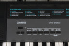 Casio CTK-2550 Keyboard 61 Key Portable Keyboard Black with Sustain Pedal and Power Supply