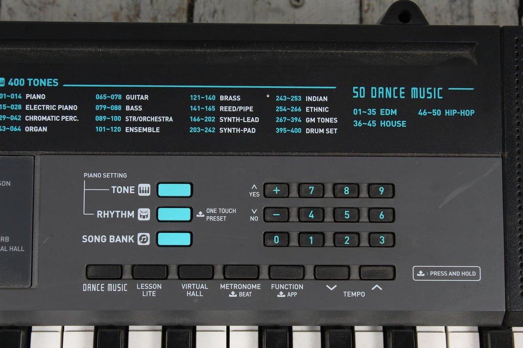 Casio CTK-2550 Keyboard 61 Key Portable Keyboard Black with Sustain Pedal and Power Supply