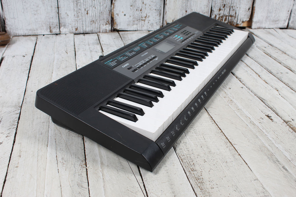 Casio CTK-2550 Keyboard 61 Key Portable Keyboard Black with Sustain Pedal and Power Supply